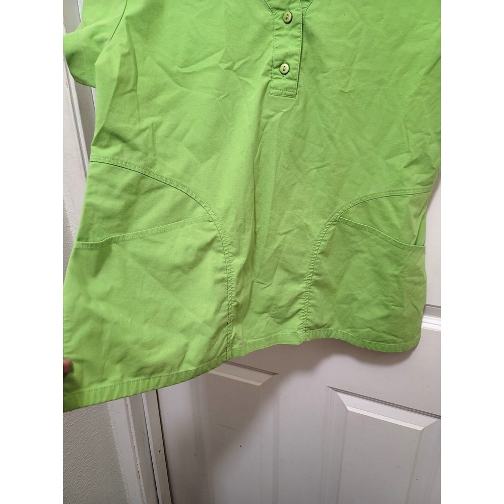 Crocs Medical‎ Apparel Green V-Neck Scrub Top With Pockets M - Picture 5 of 10